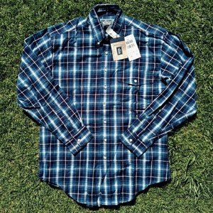 Vintage Woolrich Men's 100% Cotton Long Sleeve Plaid Flannel Shirt